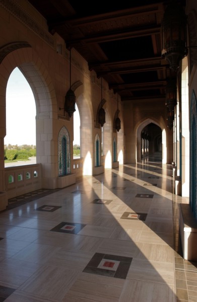 La Grande Mosquée du sultan Qabous, janvier 2003