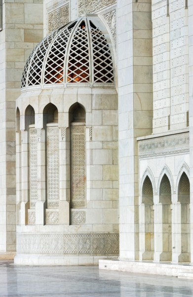 La Grande Mosquée du sultan Qabous, janvier 2003