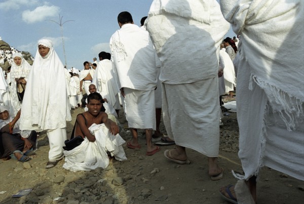 Pilgrims on Mount Arafat, February 2003