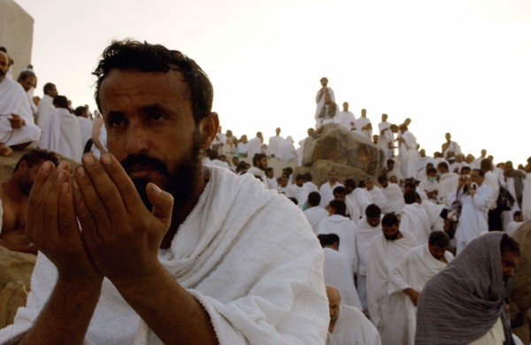 Pèlerins sur le Mont Arafat, février 2003