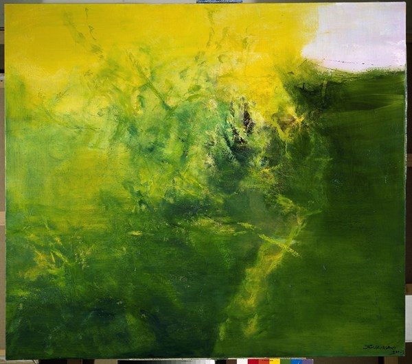 Une oeuvre de Zao Wou-Ki, septembre 2003