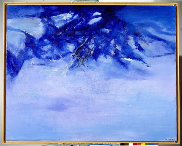 Une oeuvre de Zao Wou-Ki, septembre 2003