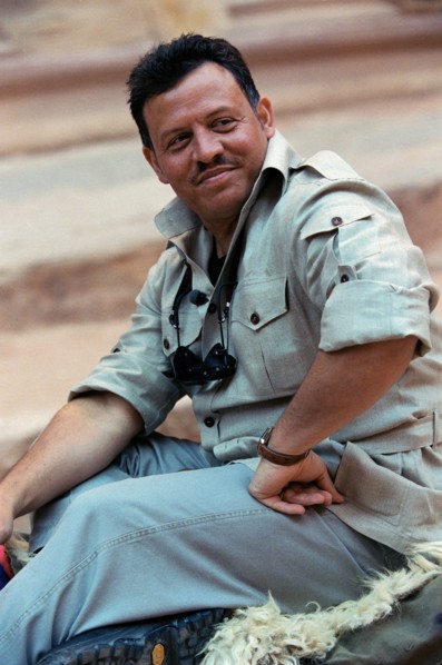 Le Roi Abdallah II de Jordanie, avril 2001