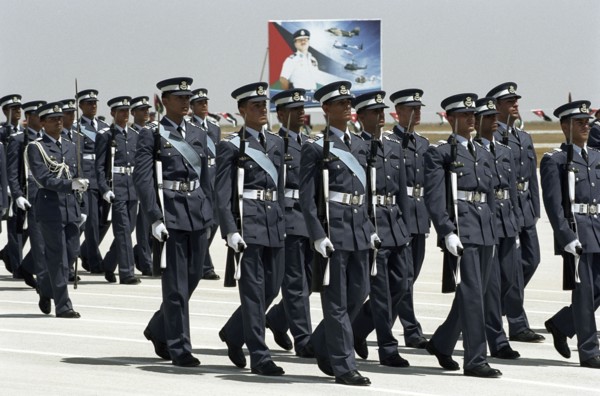 Intégration des officiers en présence du roi Abdallah II de Jordanie, juillet 2004