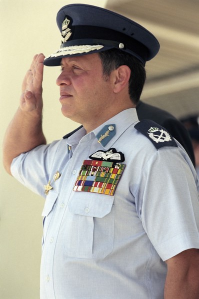 Intégration des officiers en présence du roi Abdallah II de Jordanie, juillet 2004