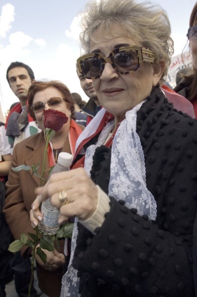 Rassemblements une semaine après l'assassinat de Rafiq Hariri, février 2005