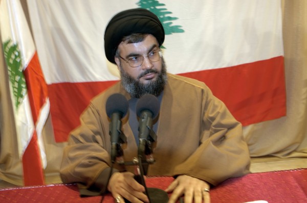 Le secrétaire général du Hezbollah Hassan Nasrallah, mars 2005