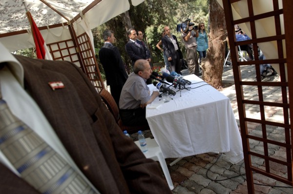Former Army Commander, General Michel Aoun at Home in Lebanon
