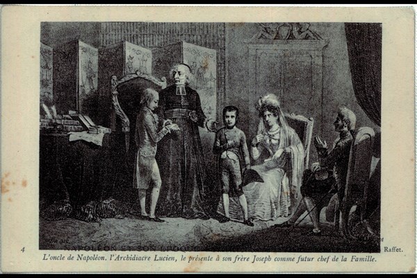 Ajaccio. Napoleon's uncle presenting him to his brother as the future head of the family.