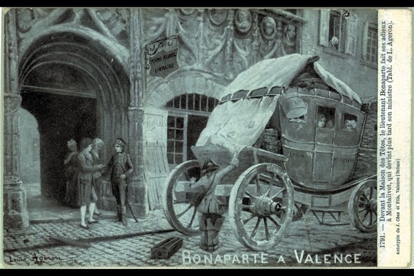 Valence. Le lieutenant Bonaparte fait ses adieux à Montalivet