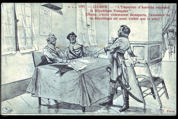 Napoléon Bonaparte à Leoben. 
Les préliminaires de la paix.