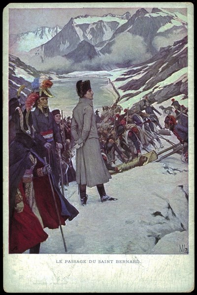 Napoleon Bonaparte.
The Crossing of Mount St. Bernard.