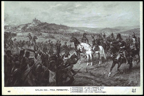 Napoleon Bonaparte. 
Battle of Marengo.