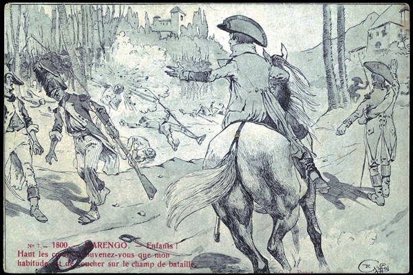 Napoleon Bonaparte During the Battle of Marengo.