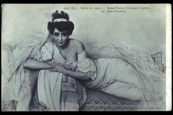 Young Lady in an Empire Suit.