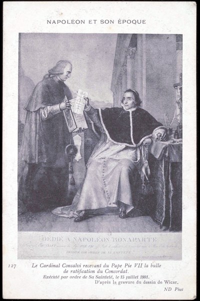 The Cardinal Consalvi and the Pope Pius VII.