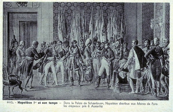 Napoléon 1er dans le palais de Schoenbrunn (Vienne).