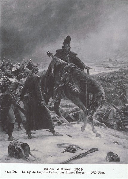 The 14th line regiment at the Battle of Eylau.