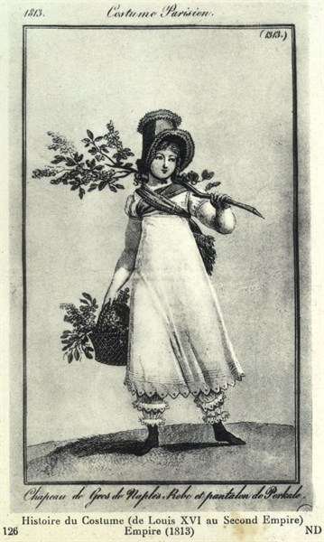 History of clothing: Parisian clothing
From Louis XVI to the Second Empire.
Empire 1813
