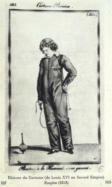History of clothing: Parisian clothing
From Louis XVI to the Second Empire.
Empire 1813