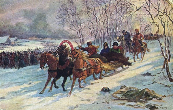 Russia Campaign : Withdrawal from Russia.
1812
