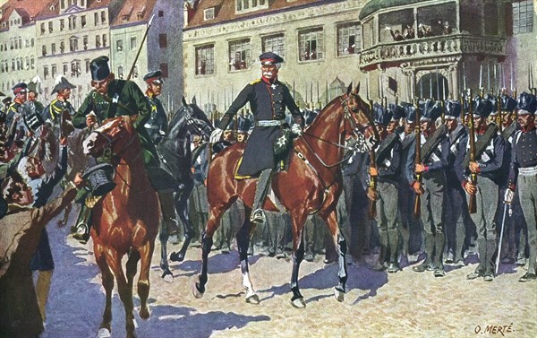 Battle of Leipzig.
Saxony Campaign.
16-18 octobre 1813