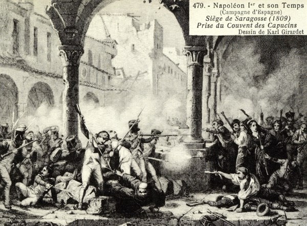 Peninsular Campaign: seige of Zaragoza.
1809