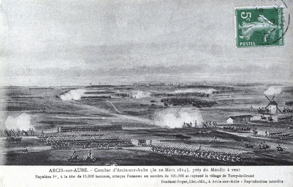 Fighting in Arcis-sur-Aube.