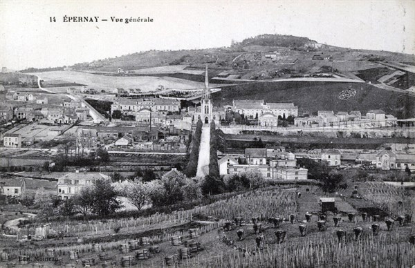 Vue générale d'Epernay.