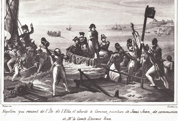 Napoléon 1er revient de l'Ile d'Elbe.