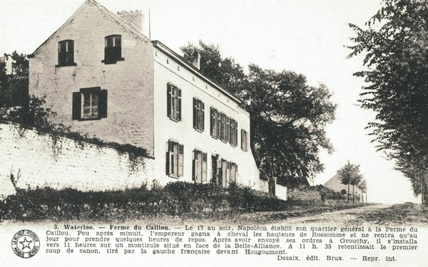 Bataille de Waterloo : ferme du Caillou.