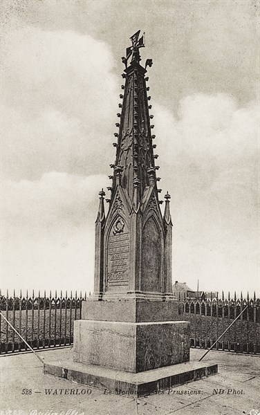 Waterloo: Prussian monument.