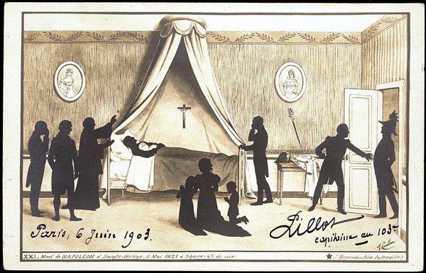 The Death of Napoleon I in Saint-Helena.