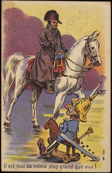Napoléon 1er : dessin satirique.