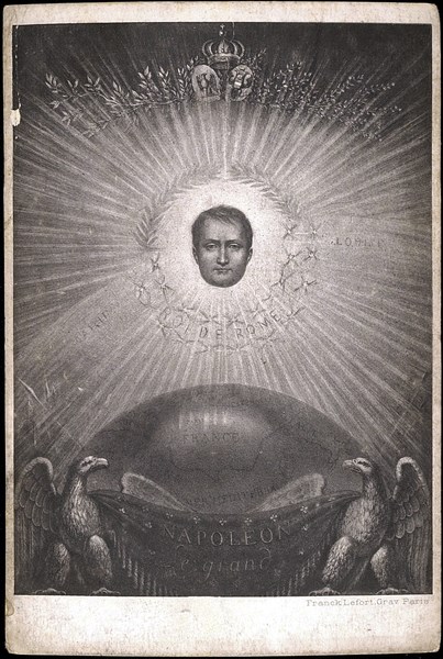 Portrait depicting the glory of Napoleon I.