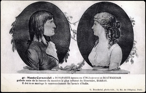 Portrait of Napoleon I and Joséphine de Beauharnais.
