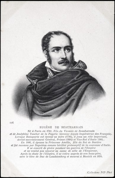 Portrait of Eugène de Beauharnais.