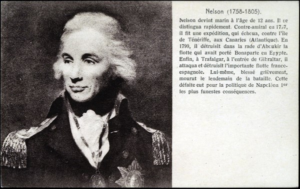 Portrait of Admiral Horatio Nelson.