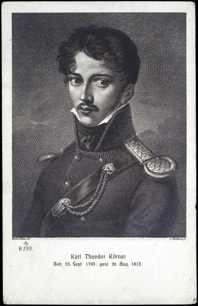 Portrait of Karl Theodor Körner.
1791-1813