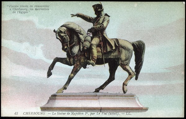 Reproduction of the statue of Napoleon I in Cherbourg.