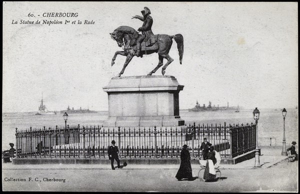 Statue of Napoleon I in Cherbourg.
