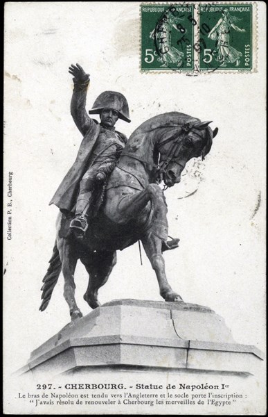 Statue of Napoleon I in Cherbourg.