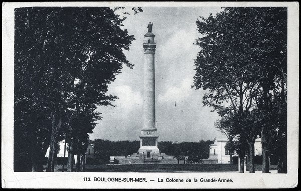 Statue of Napoleon I in Boulogne-sur-Mer.