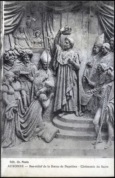 Bas-relief from the statue of Napoleon in Auxonne.