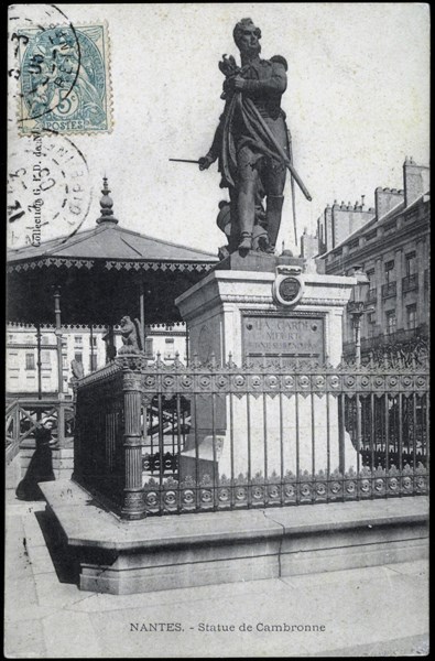 Statue du maréchal Cambronne à Nantes.