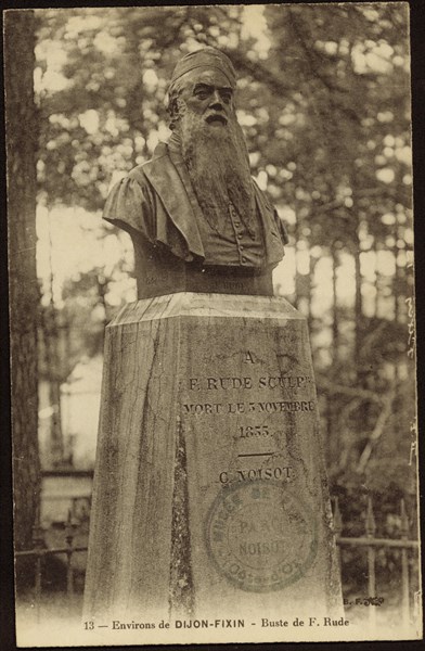 Bust of François Rude on the outskirts of Dijon.