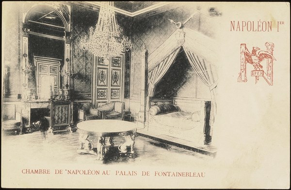 Fontainebleau Palace: the bedroom of Napoleon I.