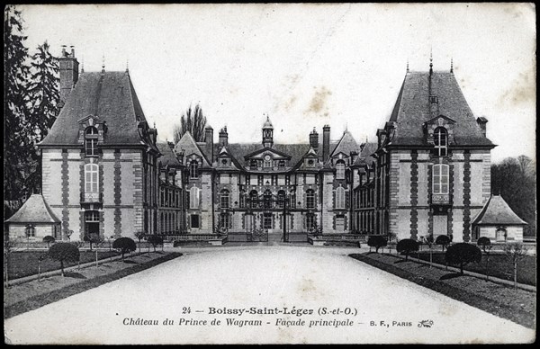 Palace of the Prince de Wagram in Boissy-Saint-Léger (Seine-et-Oise).
