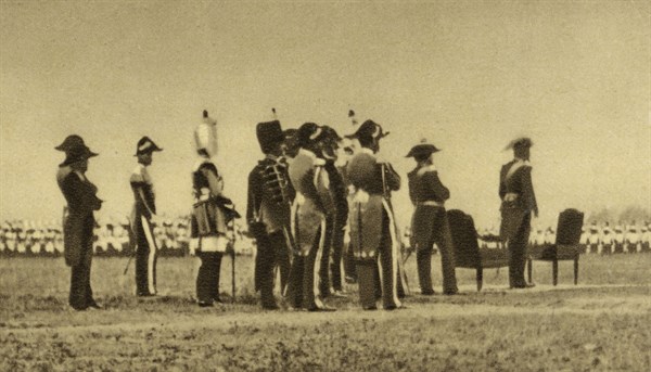 Napoléon III et ses troupes