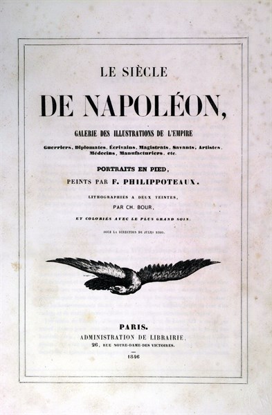 Flyleaf of the book "Le siècle de Napoléon."